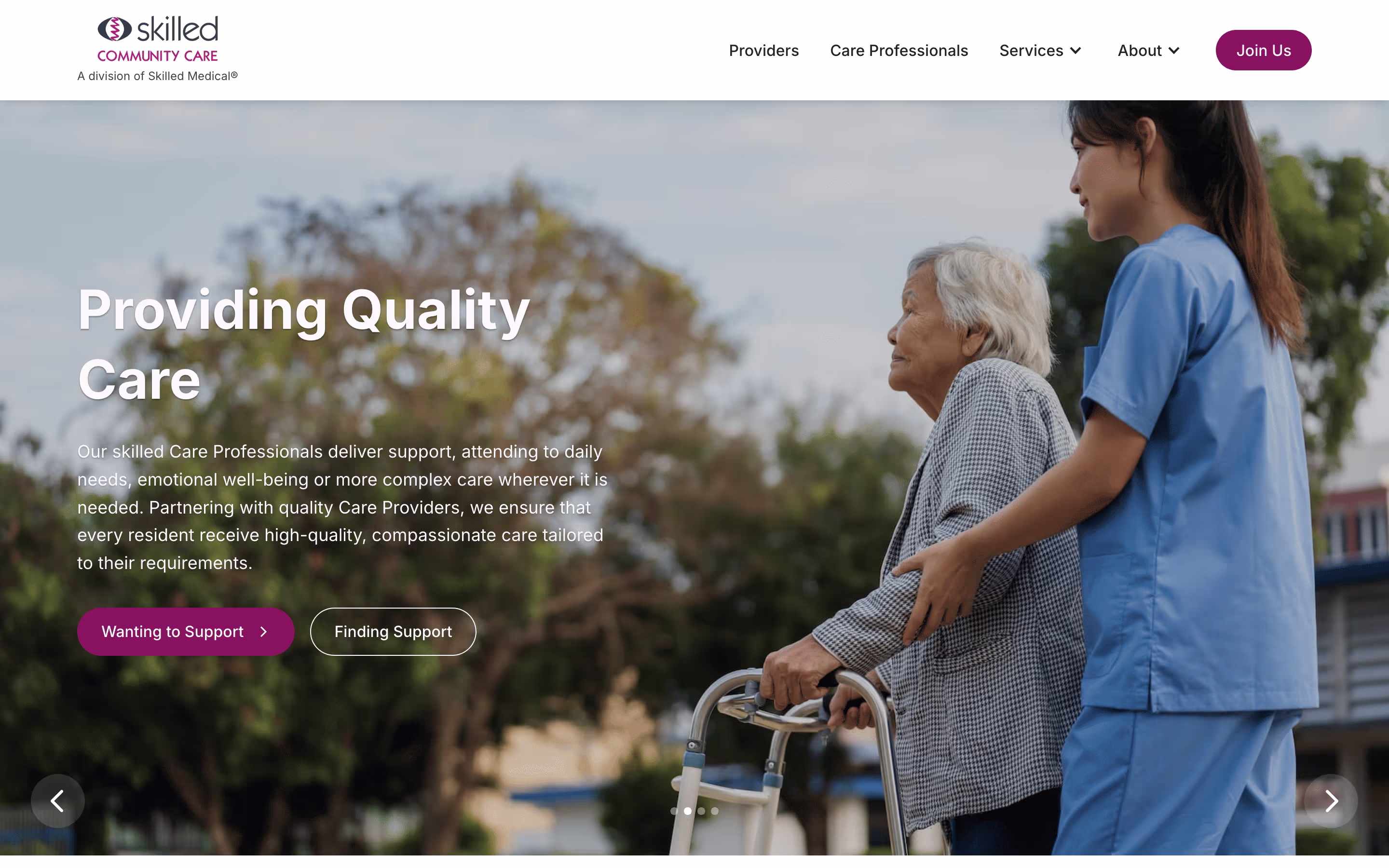 scrolling website hero screenshots