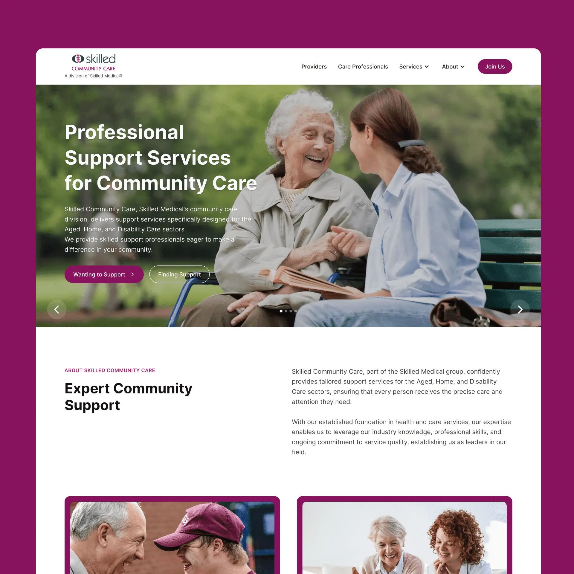 Website Design screenshot Melbourne