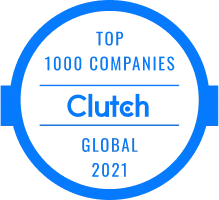 2021 Top 1000 Companies Clutch badge