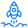 Rocket launch illustration