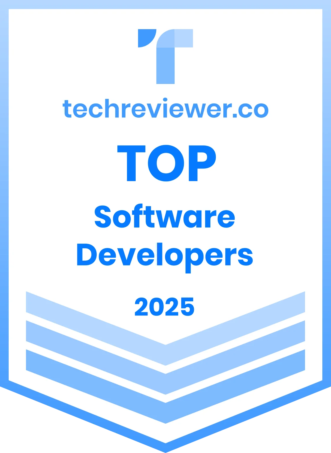 Techreviewer.co top software developers 2025 badge