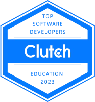 Clutch TOP software dev. education 2023 logo