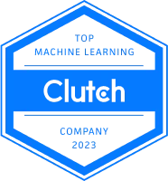 Clutch TOP machine learning company 2023 logo