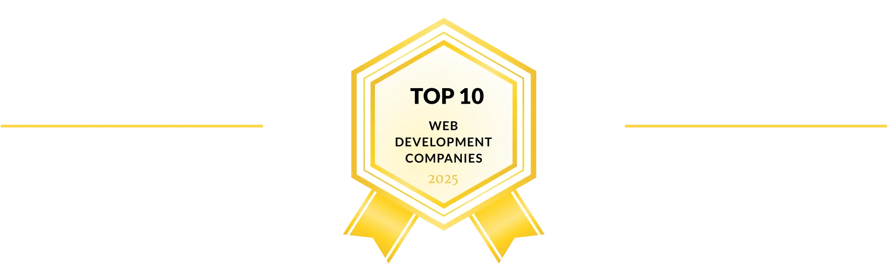 top web development companies badge