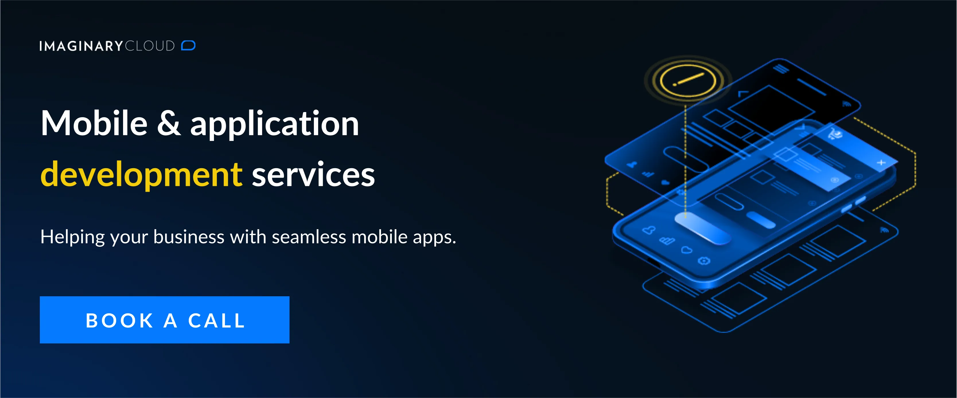 Mobile and application development services call-to-action