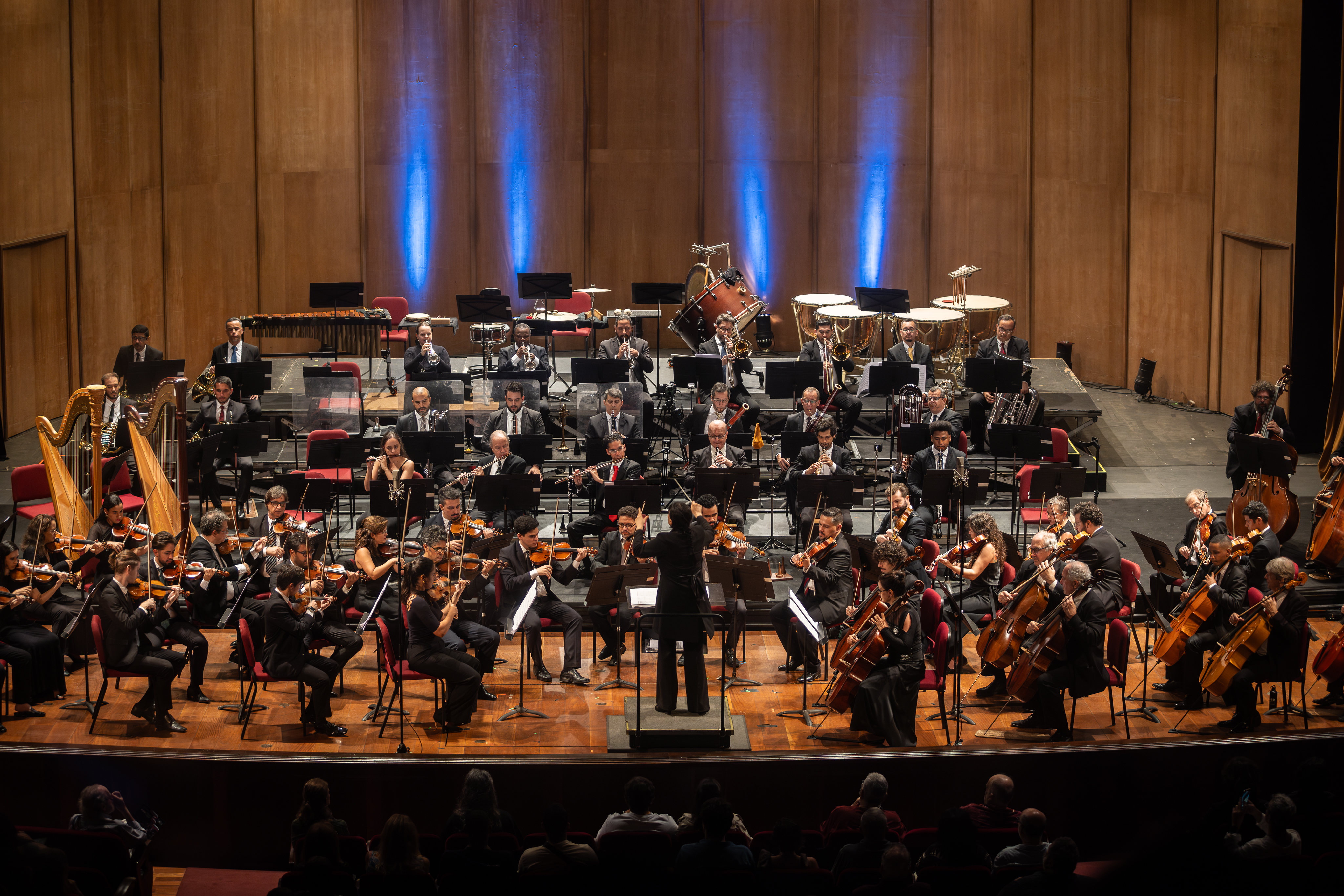 Orquestra Sinfônica de São Paulo durante apresentação