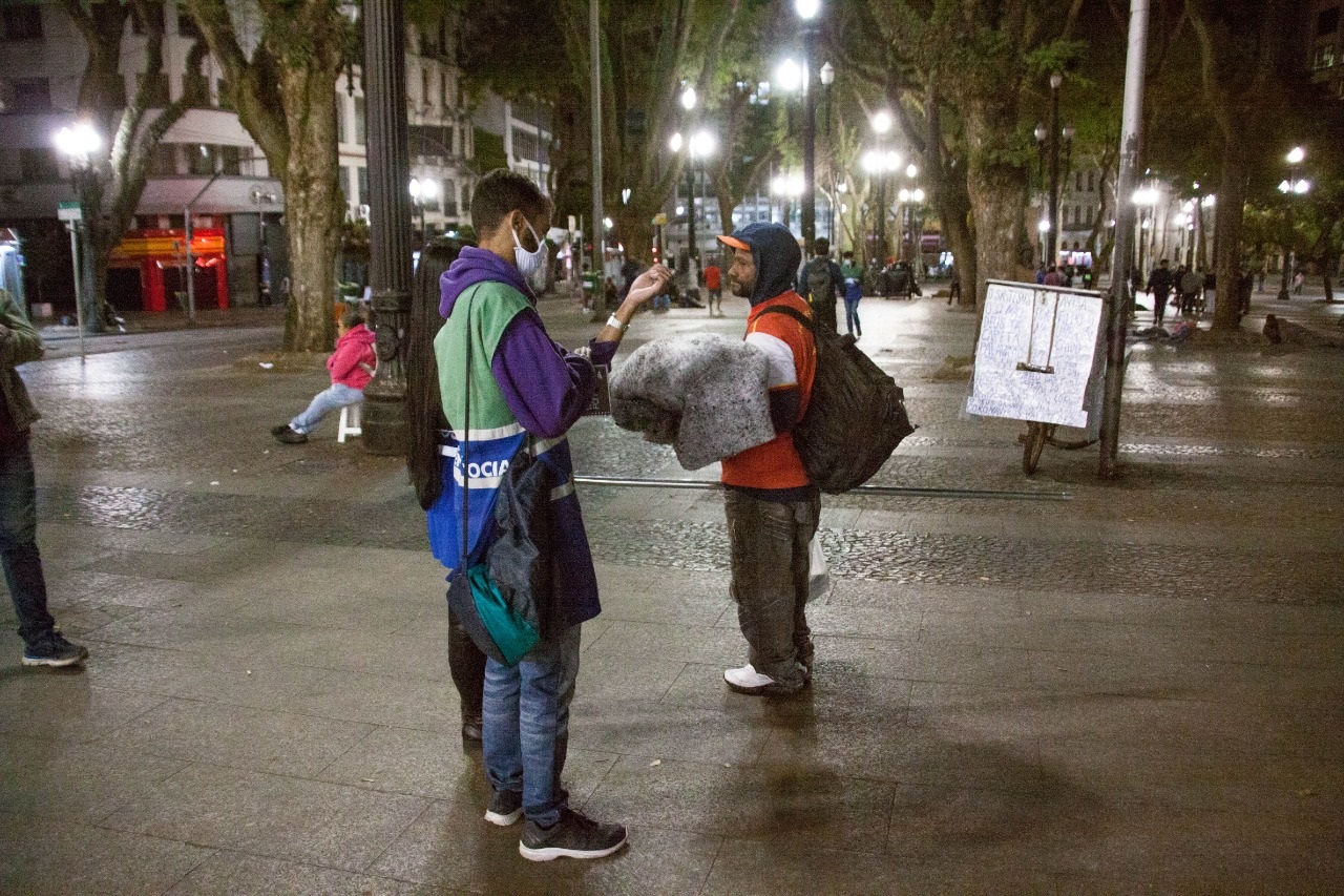 Operação Baixas Temperaturas na Praça da Sé