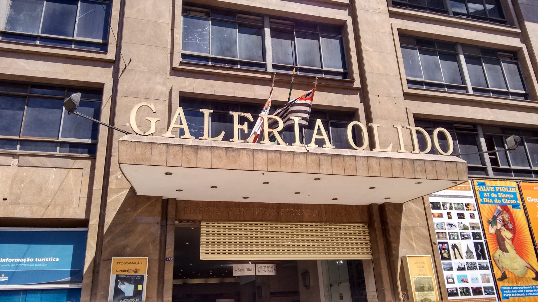 Fachada da Galeria Olido 
