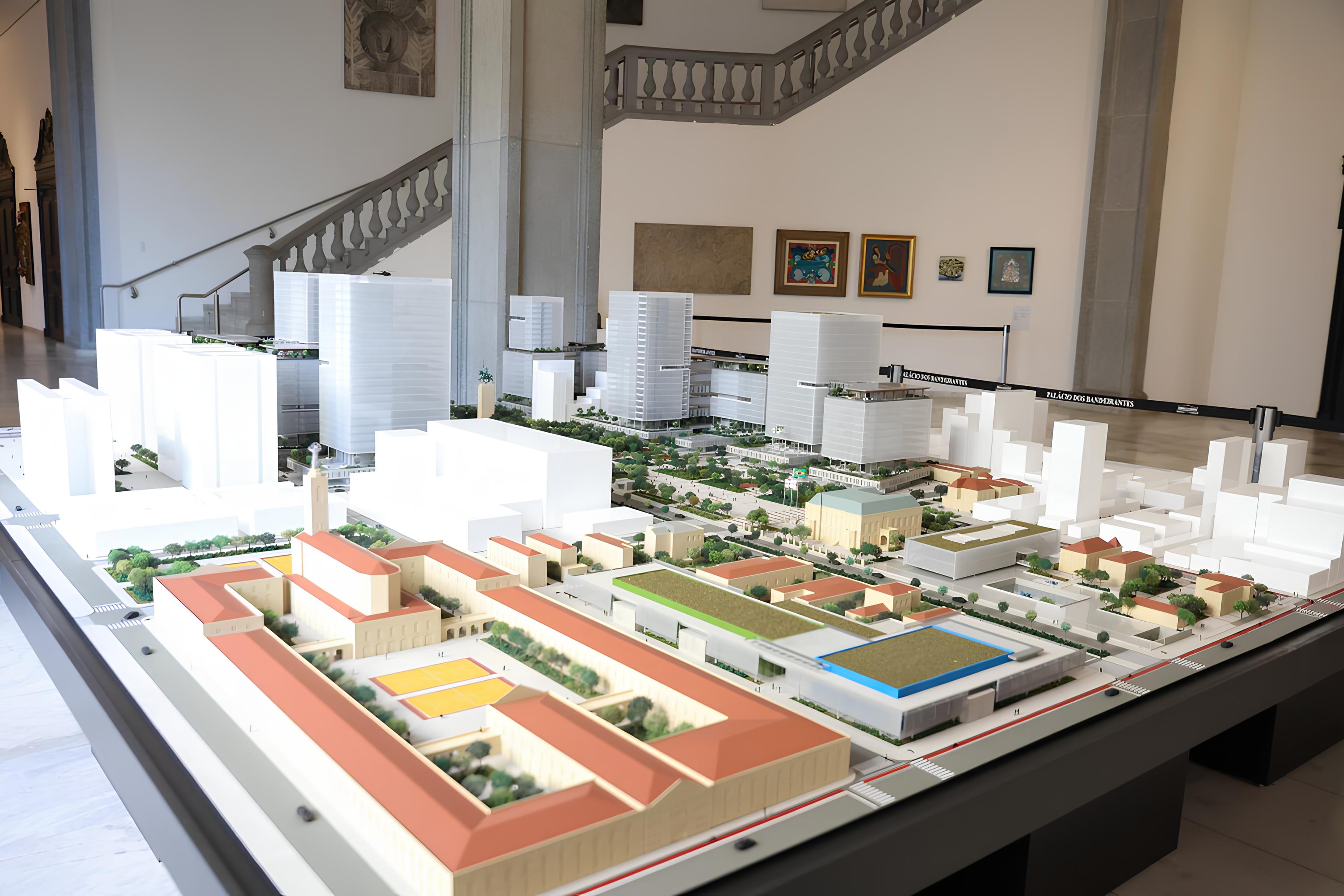 Maquete exposta no Palácio dos Bandeirantes sobre o novo Centro Administrativo que será entregue no Campos Elíseos
