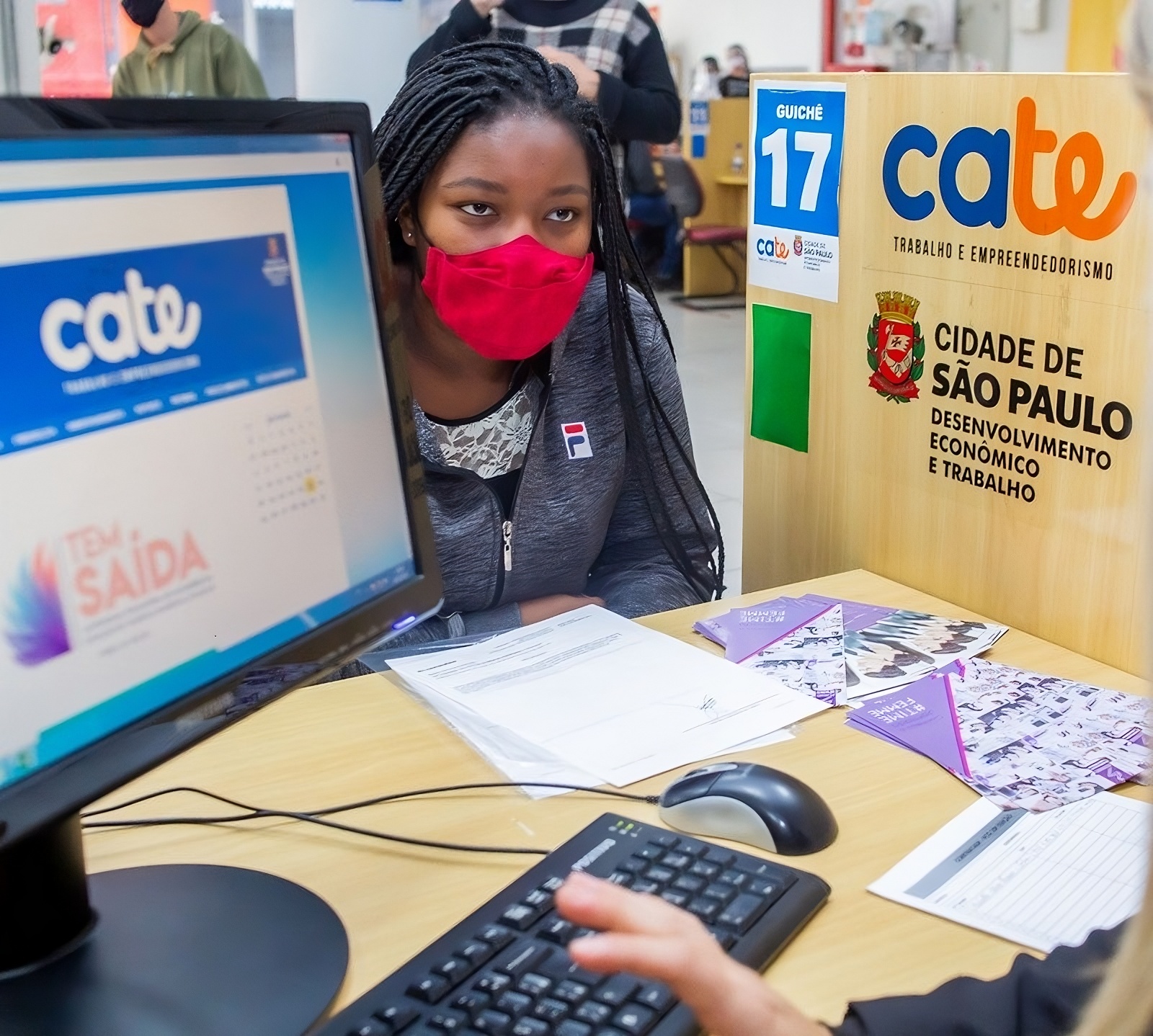 Atendimento realizado em uma unidade de Cates da Prefeitura de São Paulo 