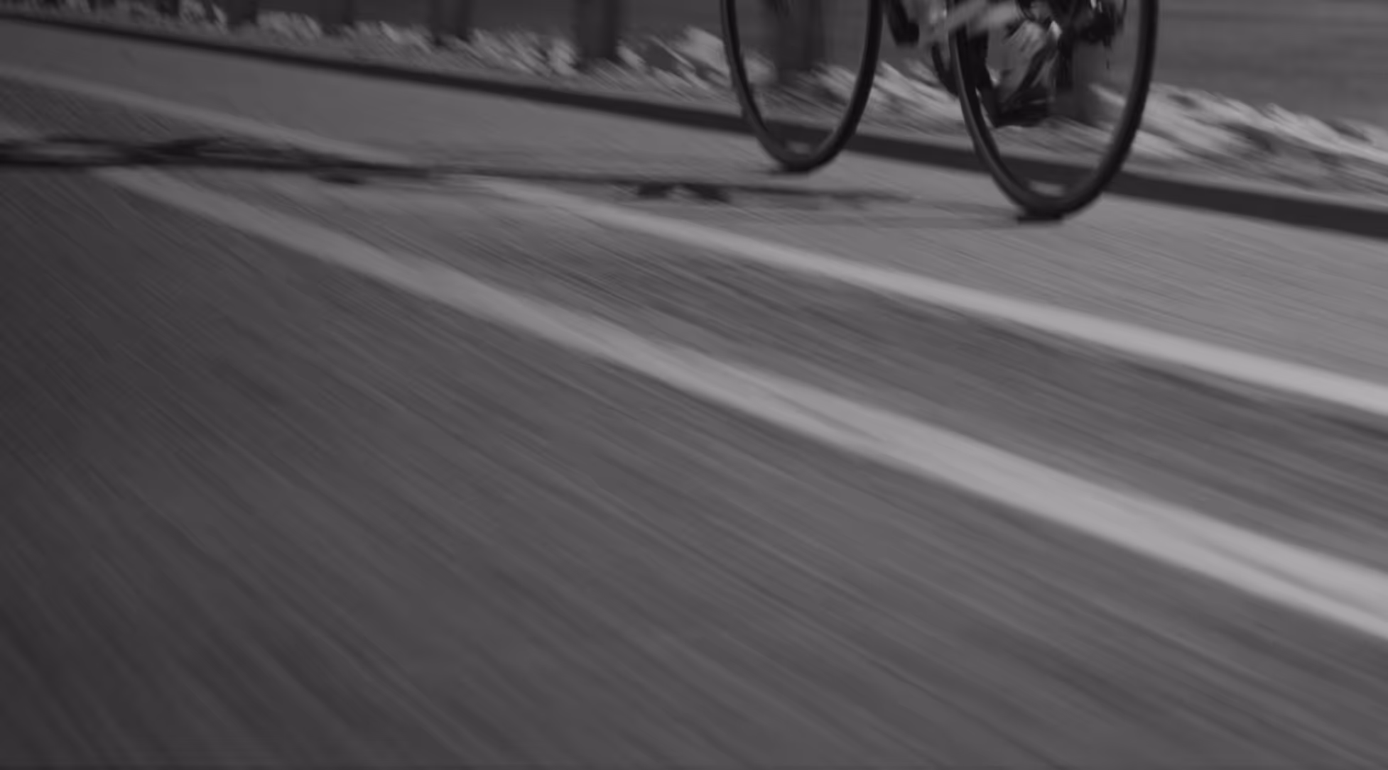 Mountain biker riding through a field