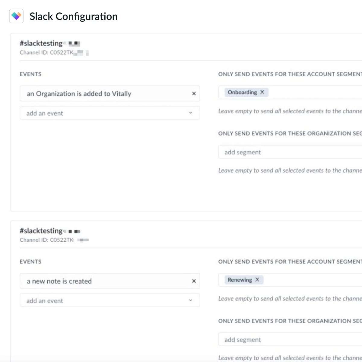 Vitally Integration Screenshot