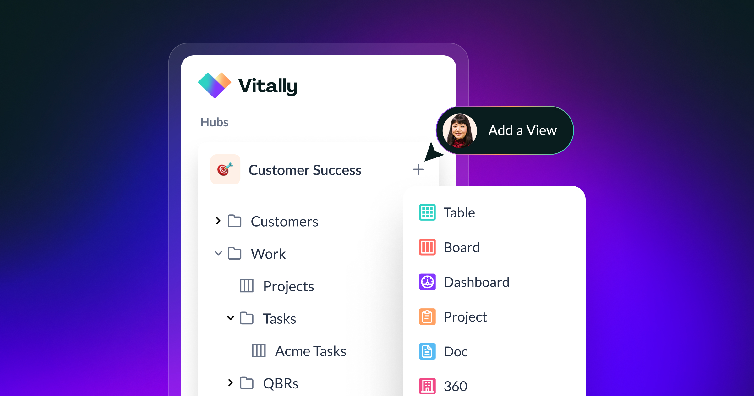 Vitally Hubs Menu Product Image