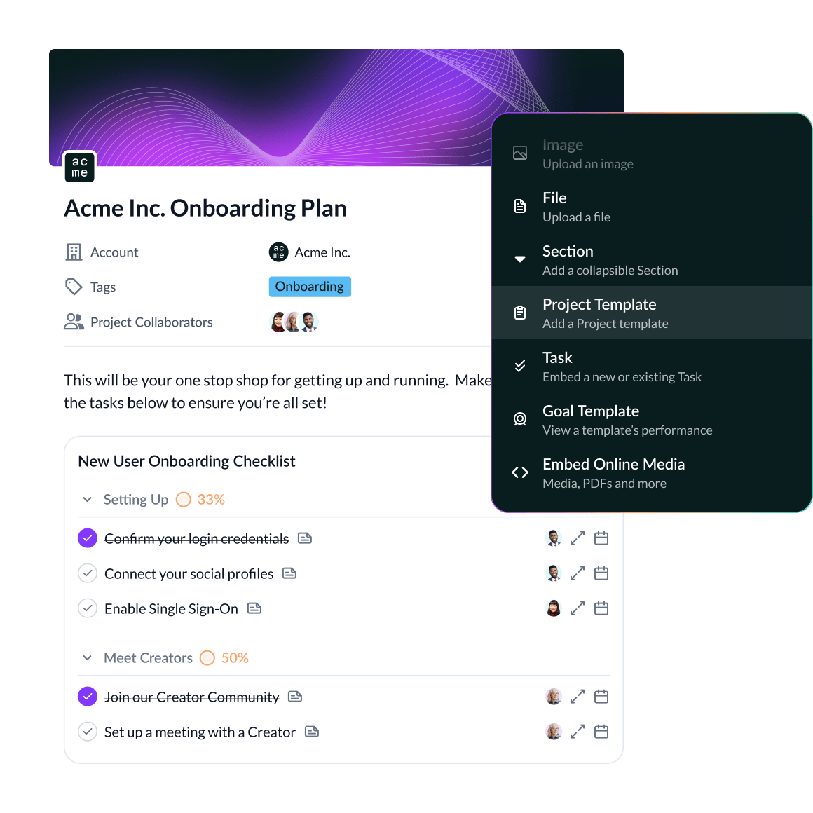 Collaborative Projects with Full Context