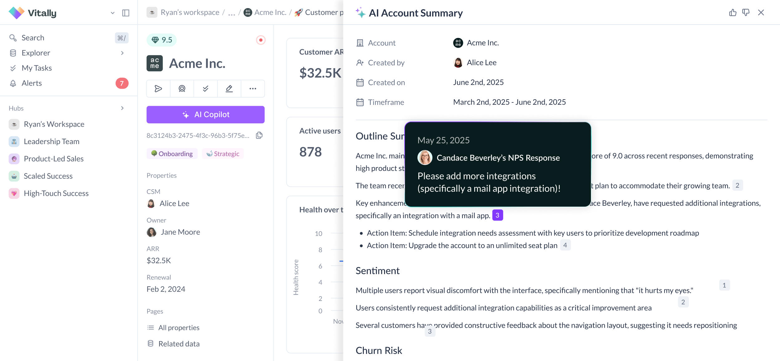 Vitally AI Account Summary