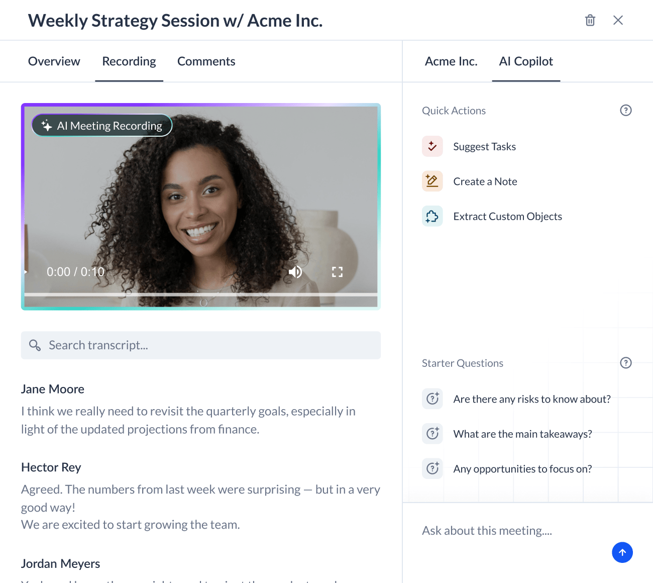 Vitally AI Meeting Recorder