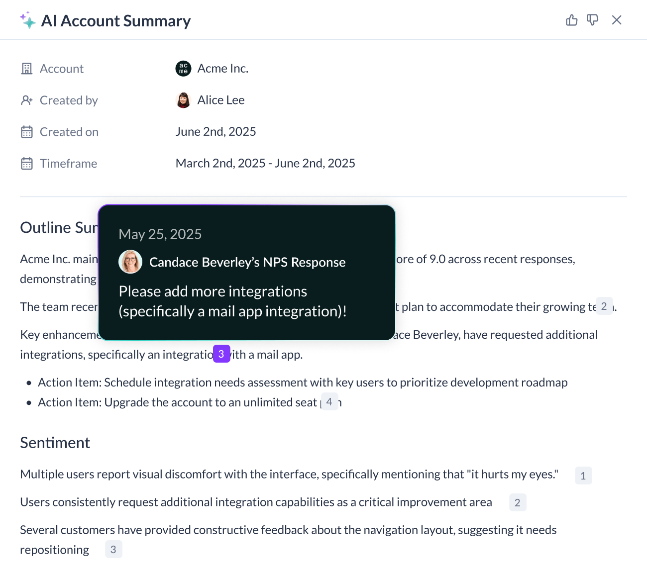Vitally AI Account Summary