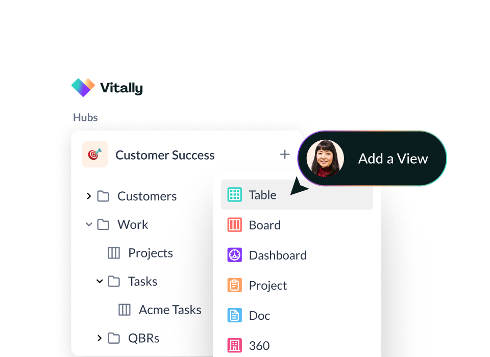 Product image of adding a View to a Vitally Hub