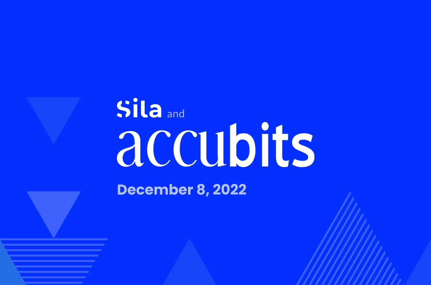 Sila and Accubits Technologies Announce Strategic Partnership