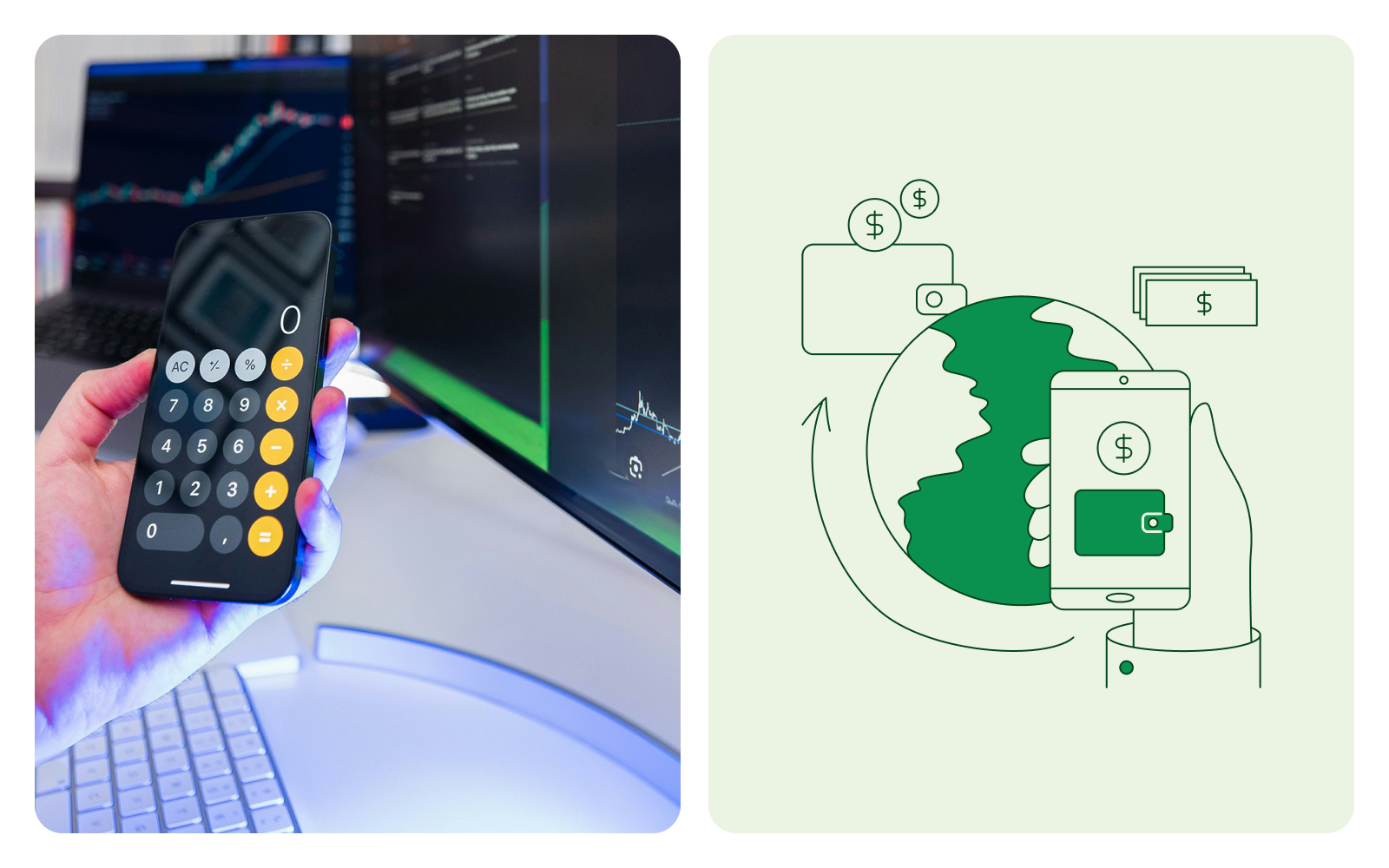 Calculating international transfers