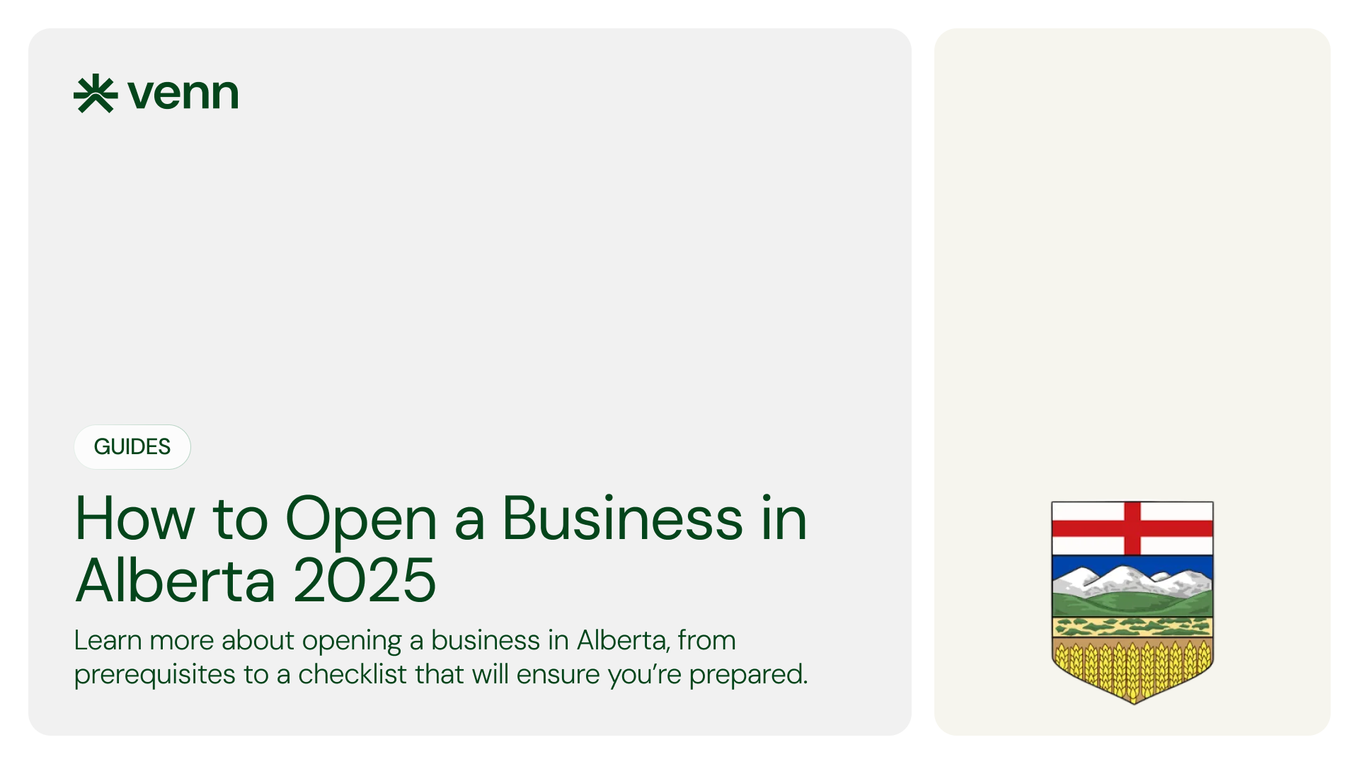 How to open a business in Alberta.