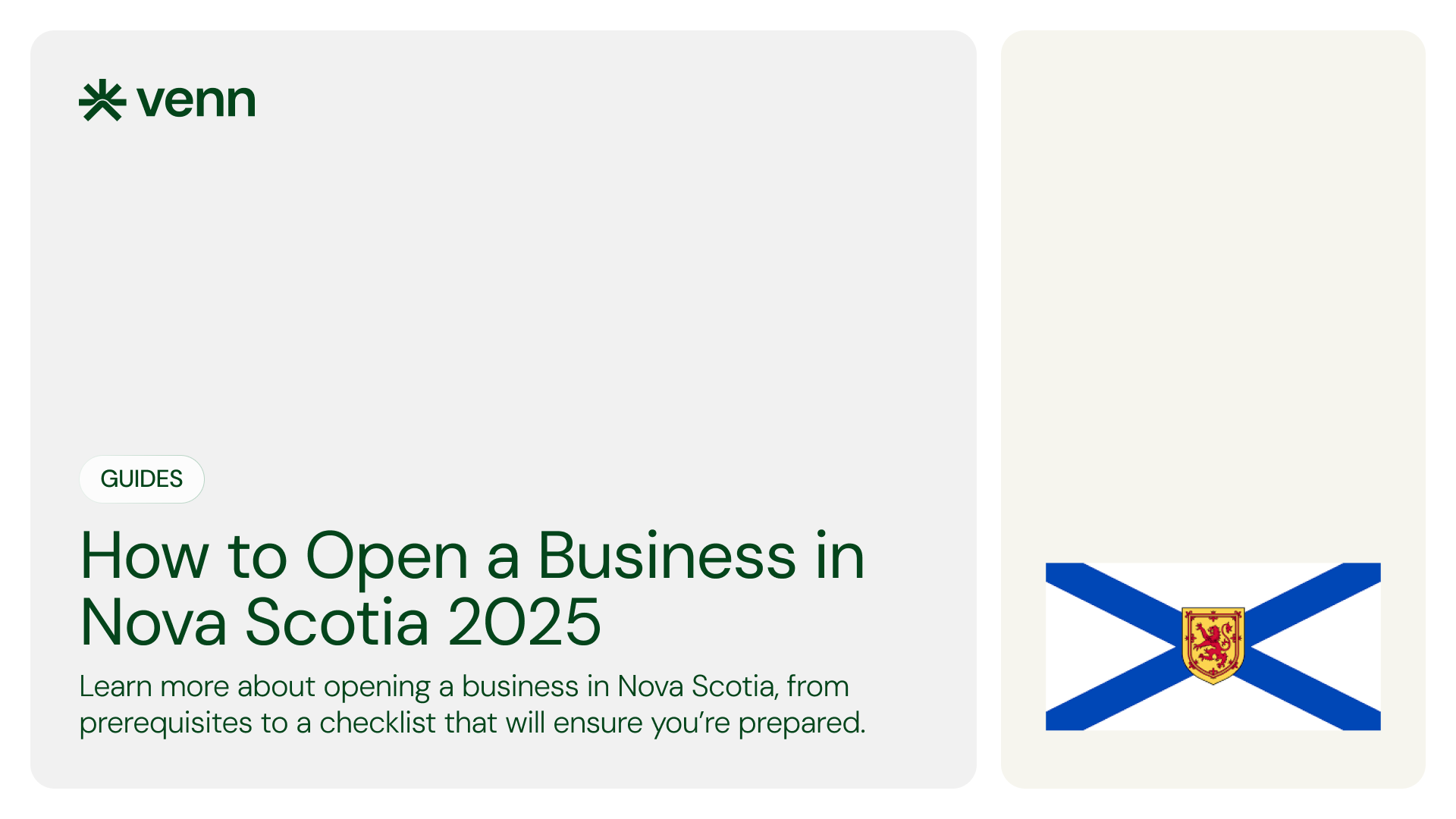 How to Open a Business in Nova Scotia in 2025