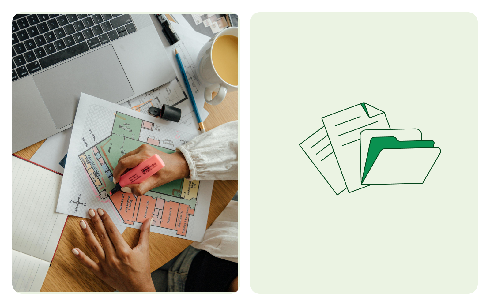 Someone working on their side hustle.