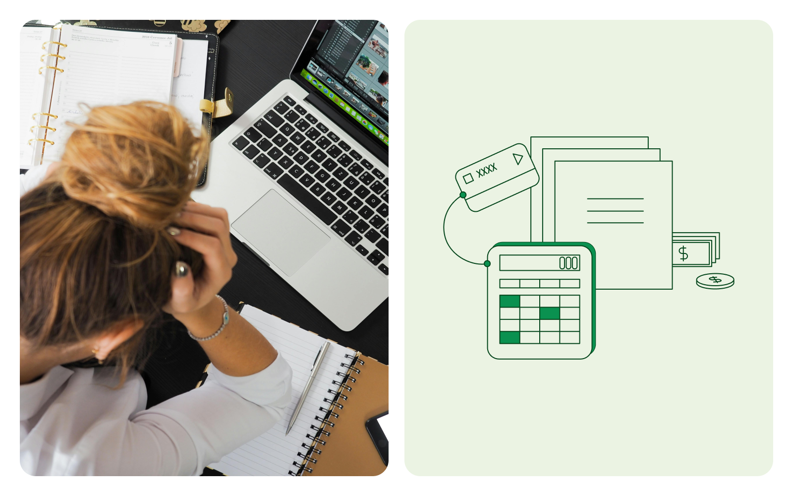 Someone stressed looking at computer.