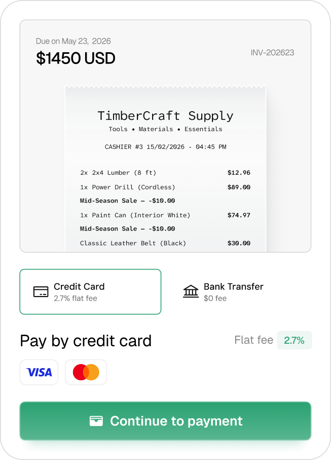 Simple, Professional Invoice Creation