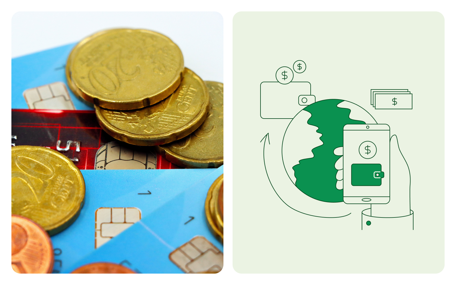 cards and coins