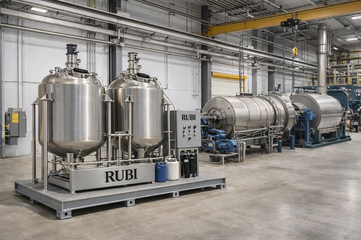 Rubi enzymatic production skid