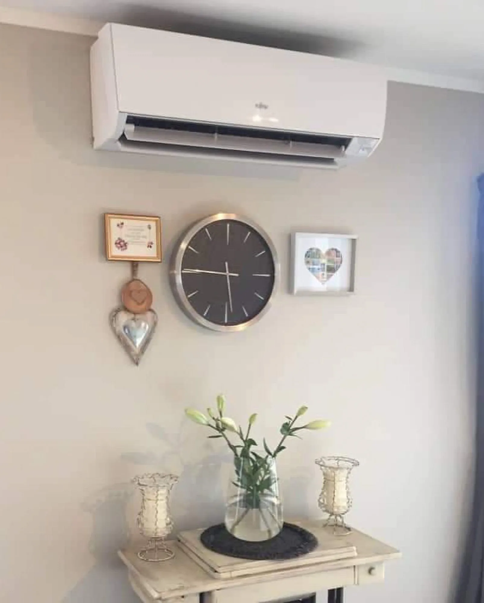 a clock on a wall