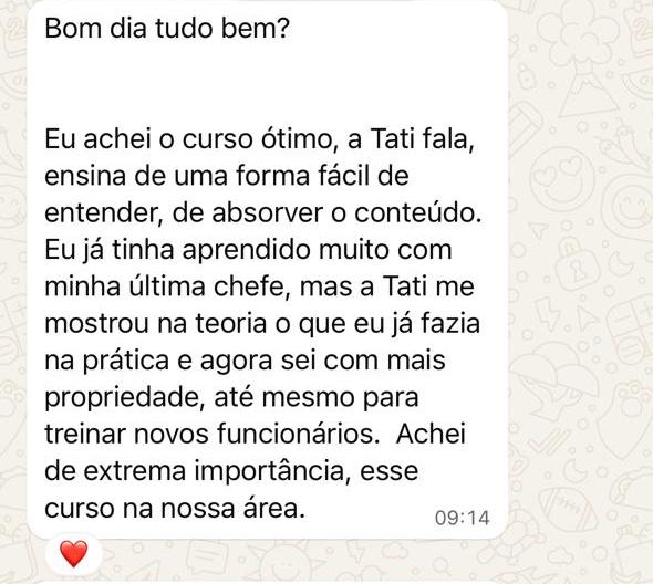 Treinamento para vendedores de pet shop - Depoimento