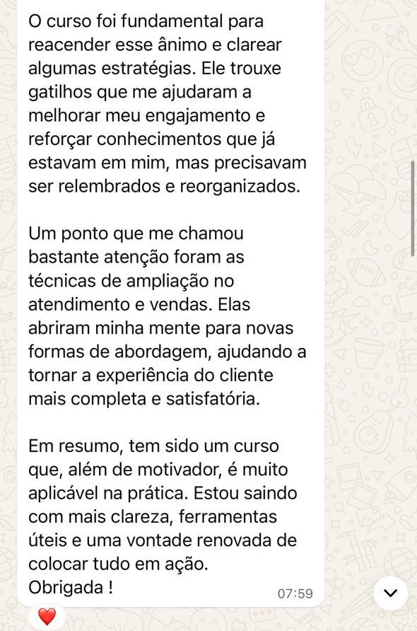 Treinamento para vendedores de pet shop - Depoimento