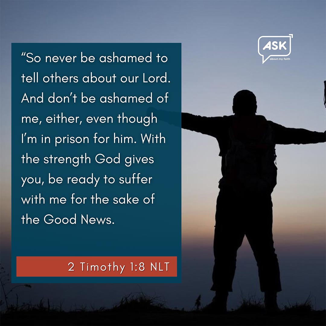 2 Timothy 1:8 NLT