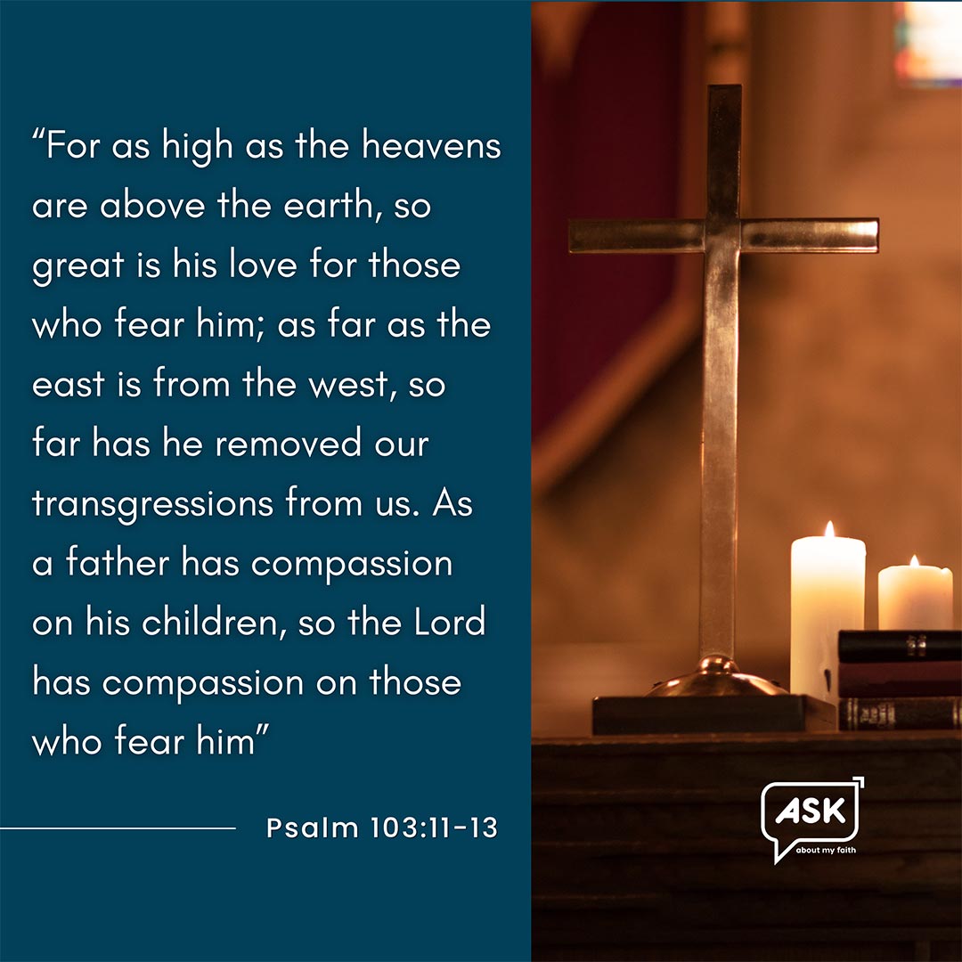 Bible Verse: Psalm 103:11-13