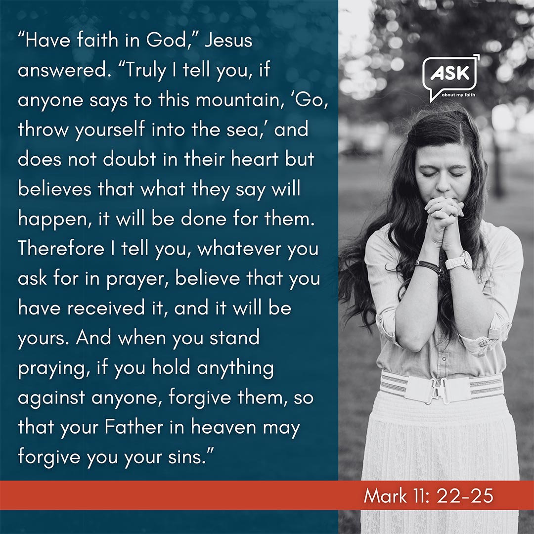 Bible Verse: Mark 11: 22-25