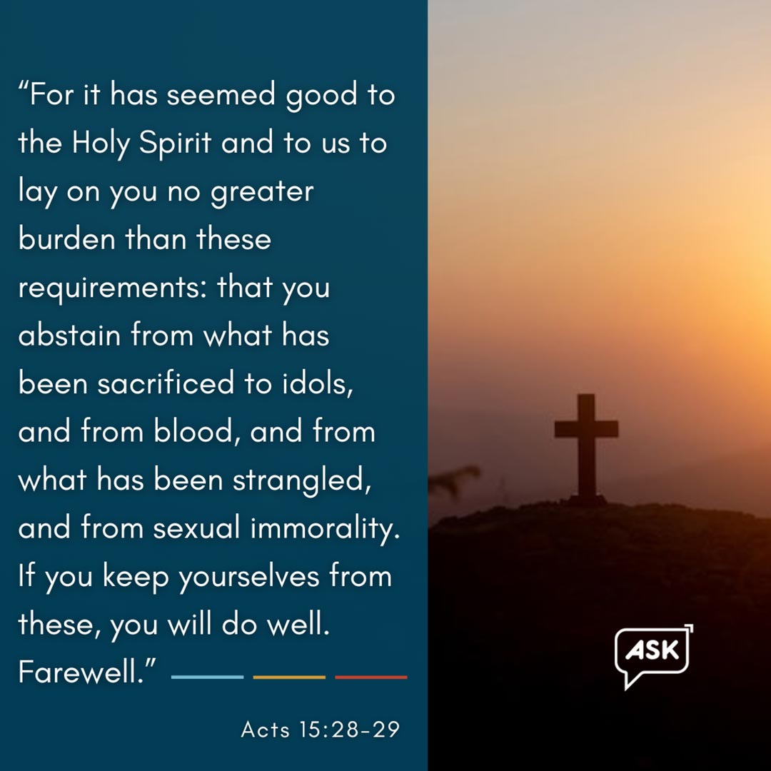 Bible Verse: Acts 15:28-29