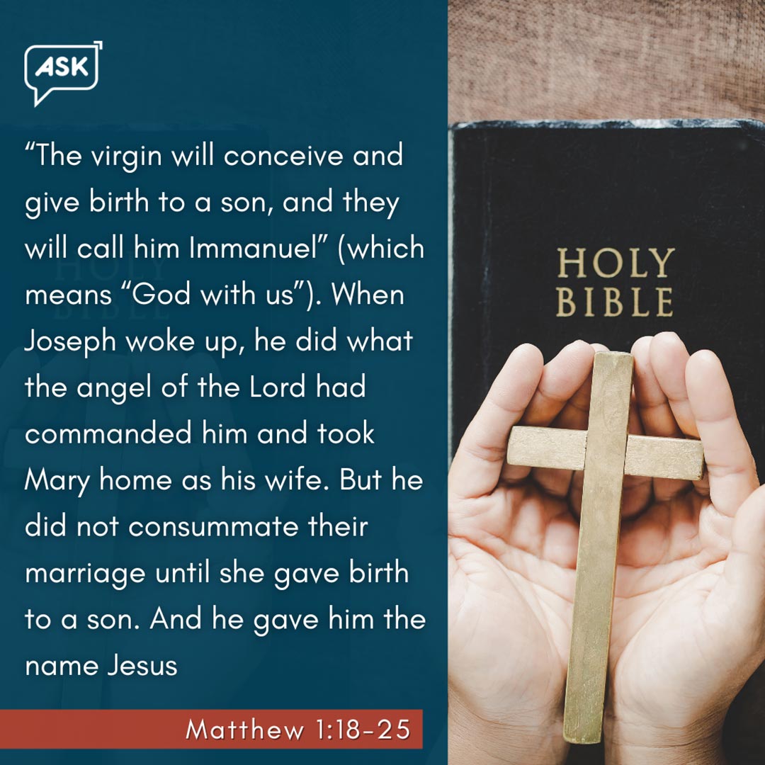 Bible Verse: Matthew 1:18-25