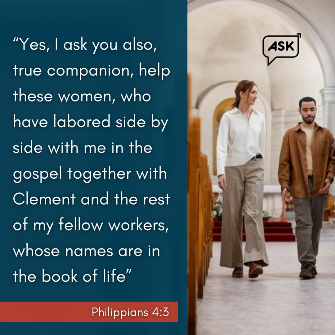 Bible Verse: Philippians 4:3