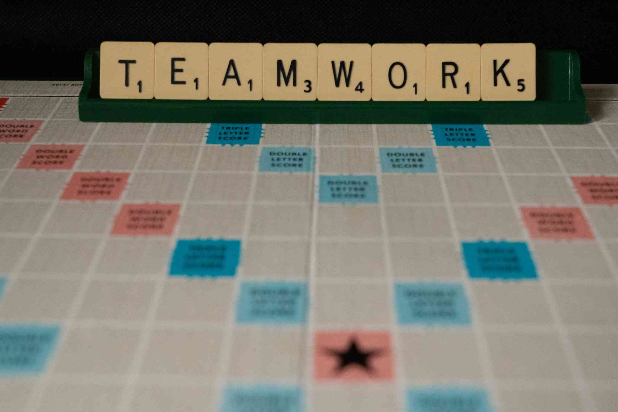 teamwork scrabble photo