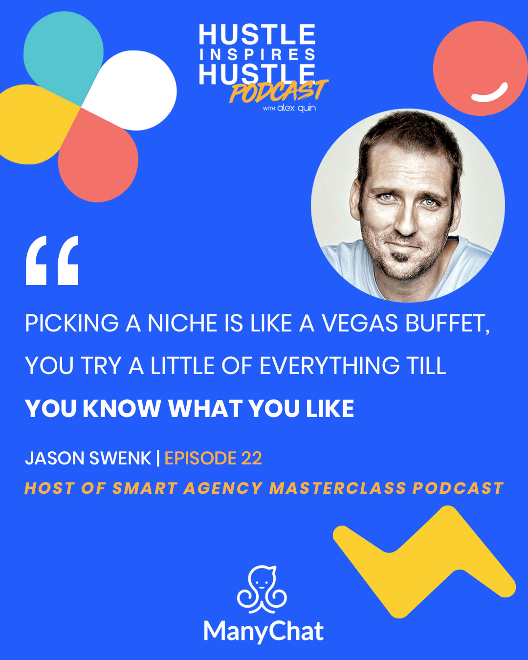 Jason Swenk & Alex Quin Manychat Conversations | Hustle Inspires Hustle Podcast