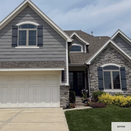 House Before & After Picture