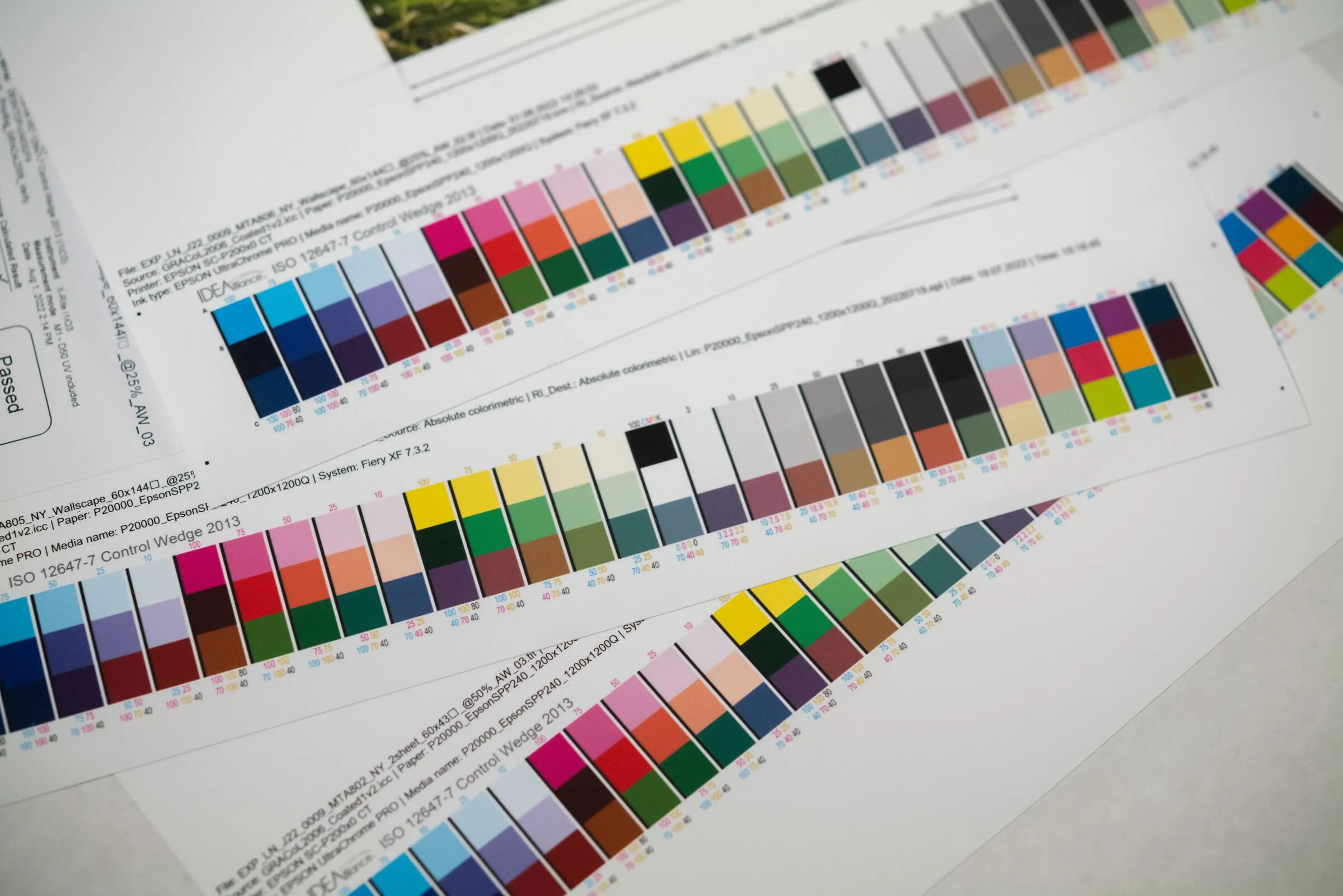 CMYK proofing services, photo of standards