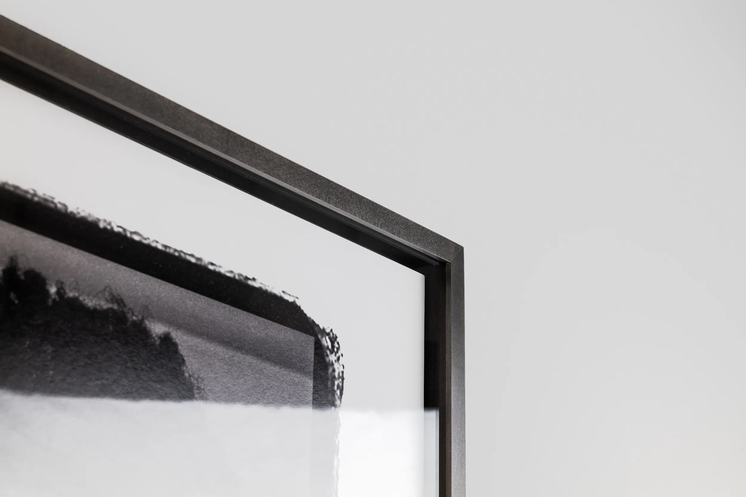 Mounting & Framing services, closeup of artwork frame