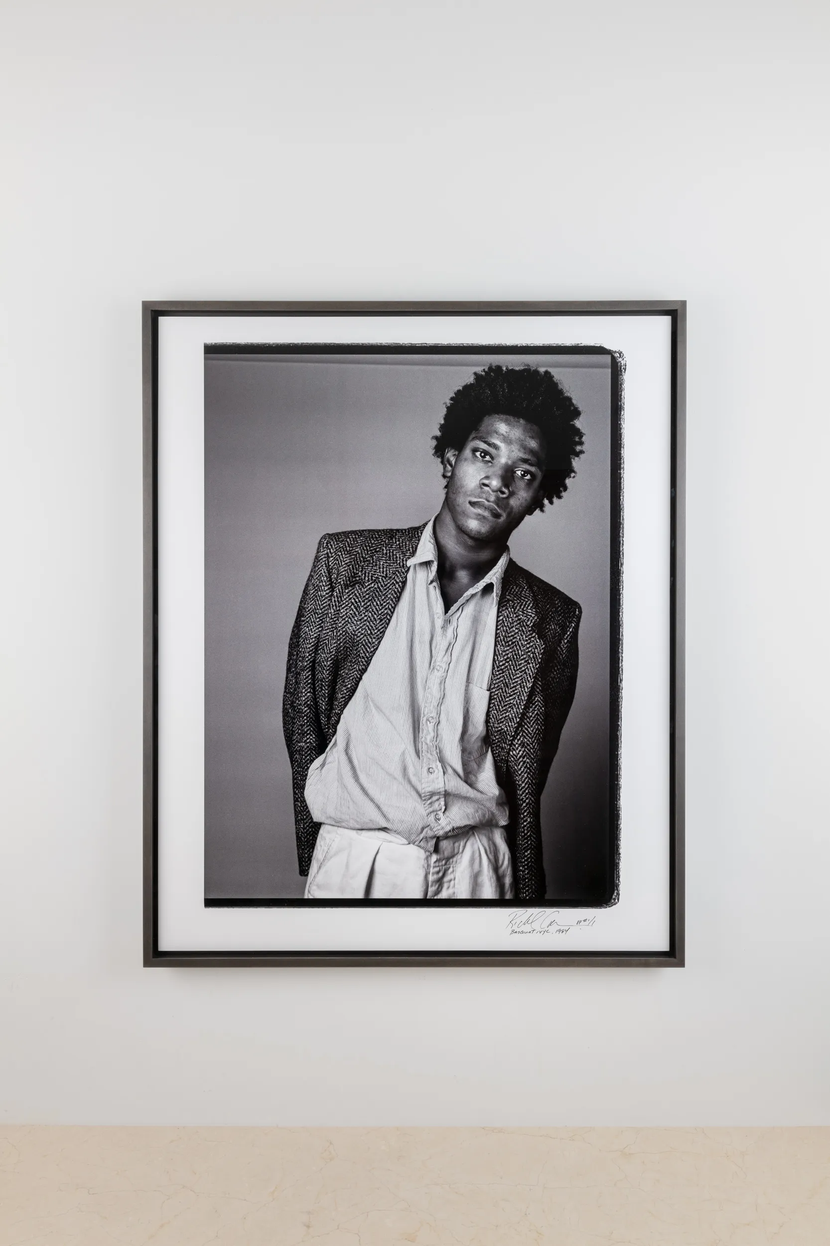 Framed Richard Corman Artwork, 'Basquiat NYC, 1984'