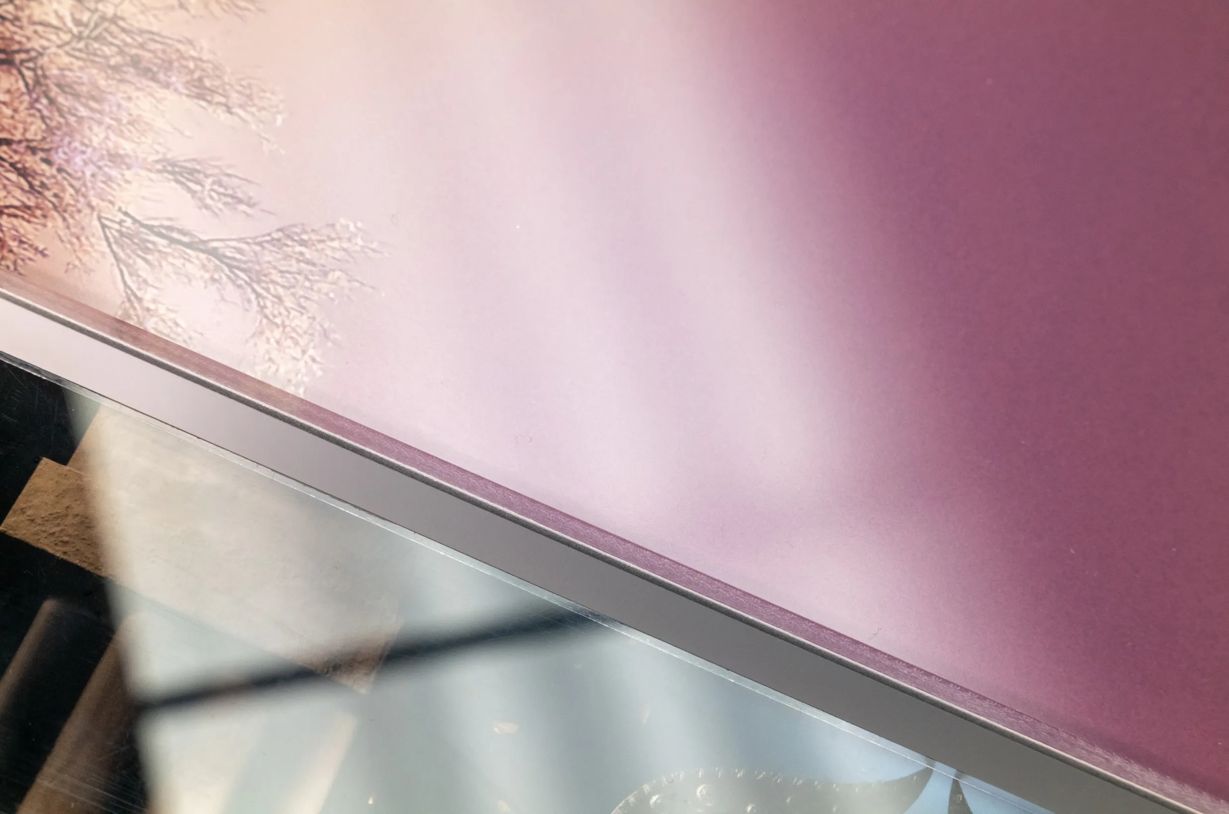 close-up photo of museum-quality acrylic face mounted print