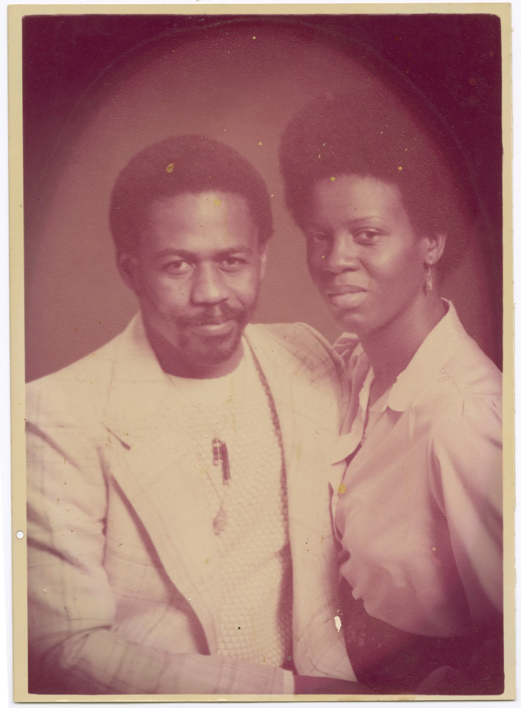 Digital Photo Restoration - Safiya Before (raw scan)