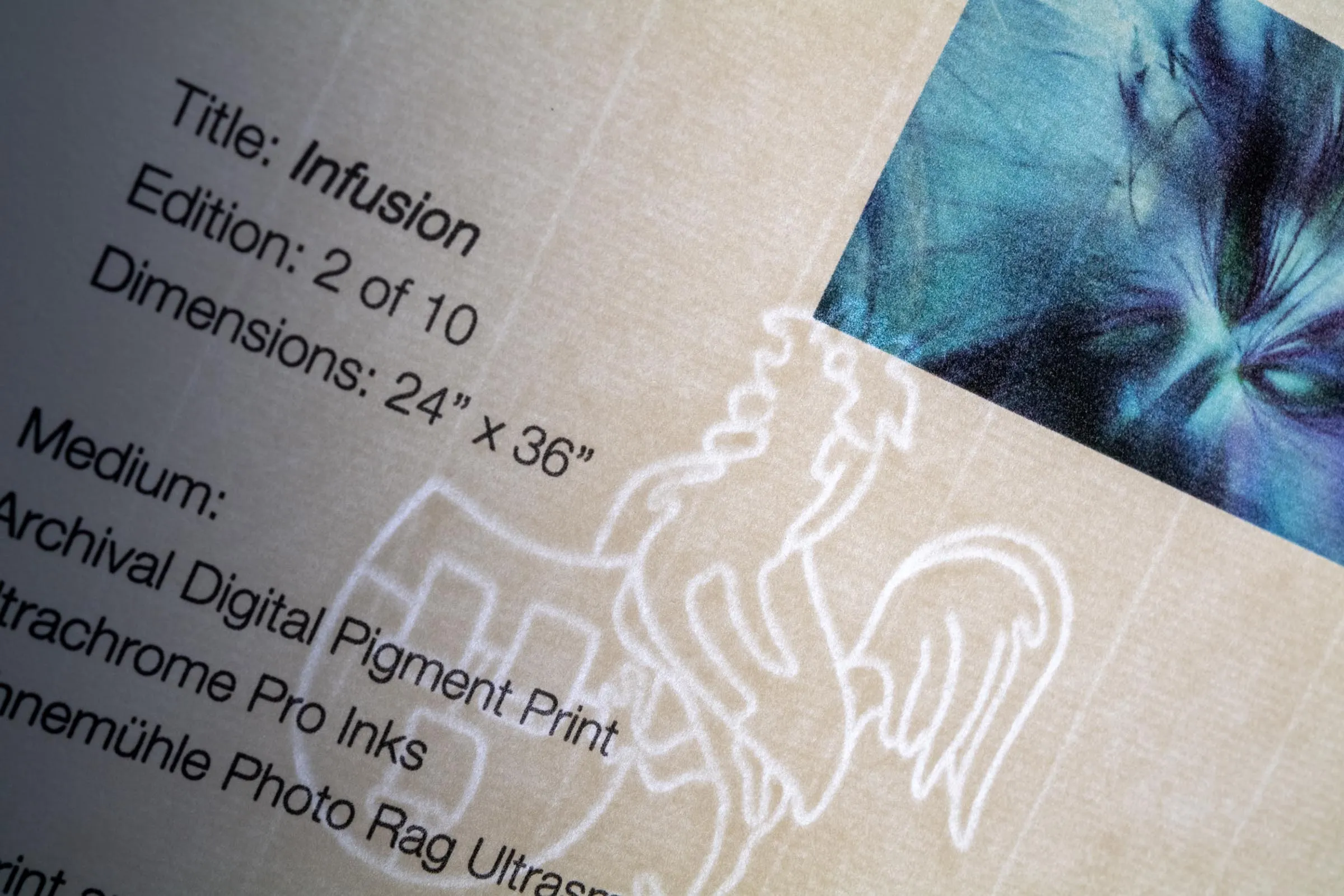 watermarked paper for certificates of authenticity