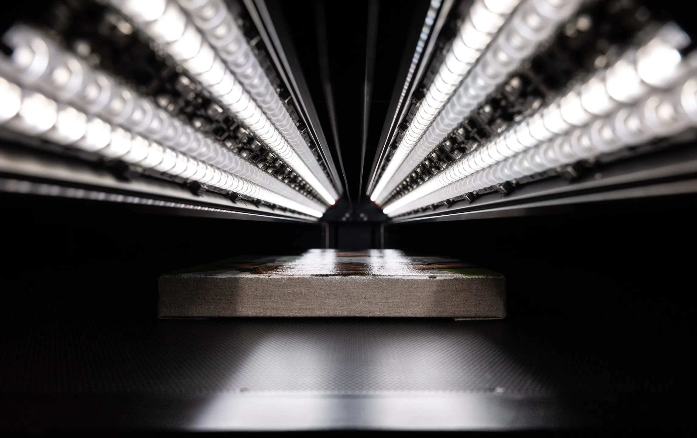 Brooklyn Editions large format artwork scanning using UV and IF-free LED lighting